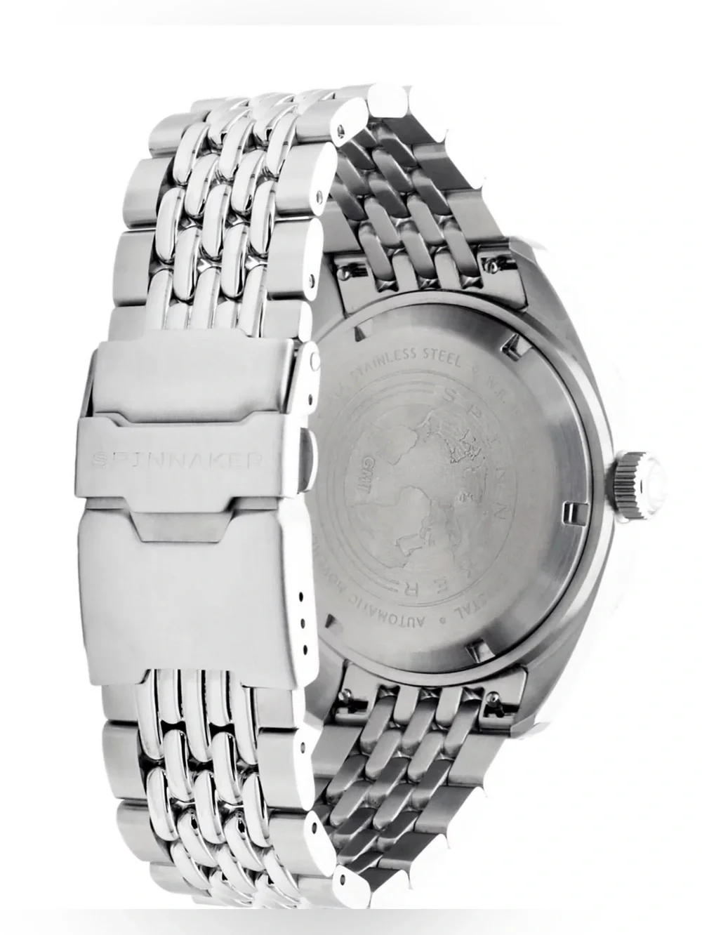 Spinnaker Fleuss GMT Automatic Solid Stainless Steel Bracelet Watch, 43mm